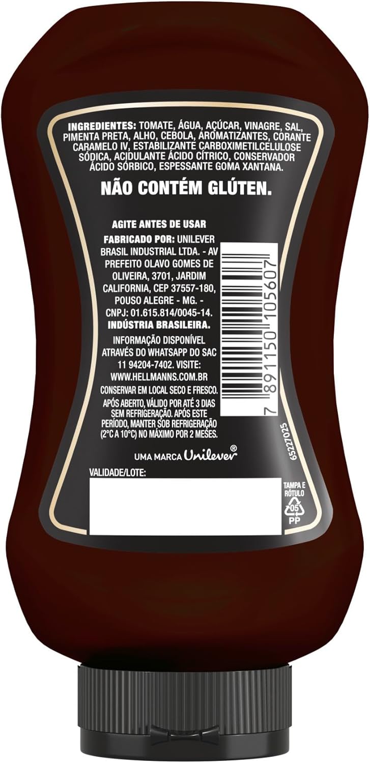 Molho Barbecue Defumado Hellmann's Supreme Squeeze 280g