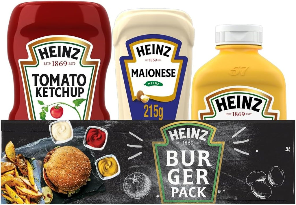 Heinz Pack Hamburguer Ketchup 397G + Maionese 215G + Mostarda 255gG