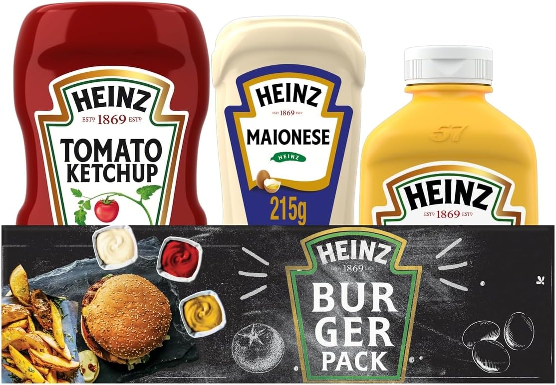 Heinz Pack Hamburguer Ketchup 397G + Maionese 215G + Mostarda 255gG