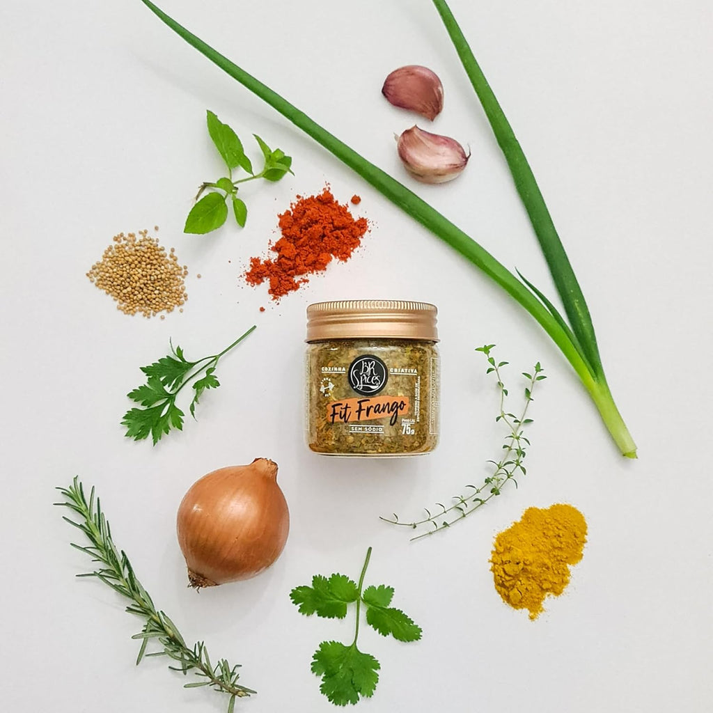 Tempero para Frango Zero Sódio BR Spices Fit Pote 75g