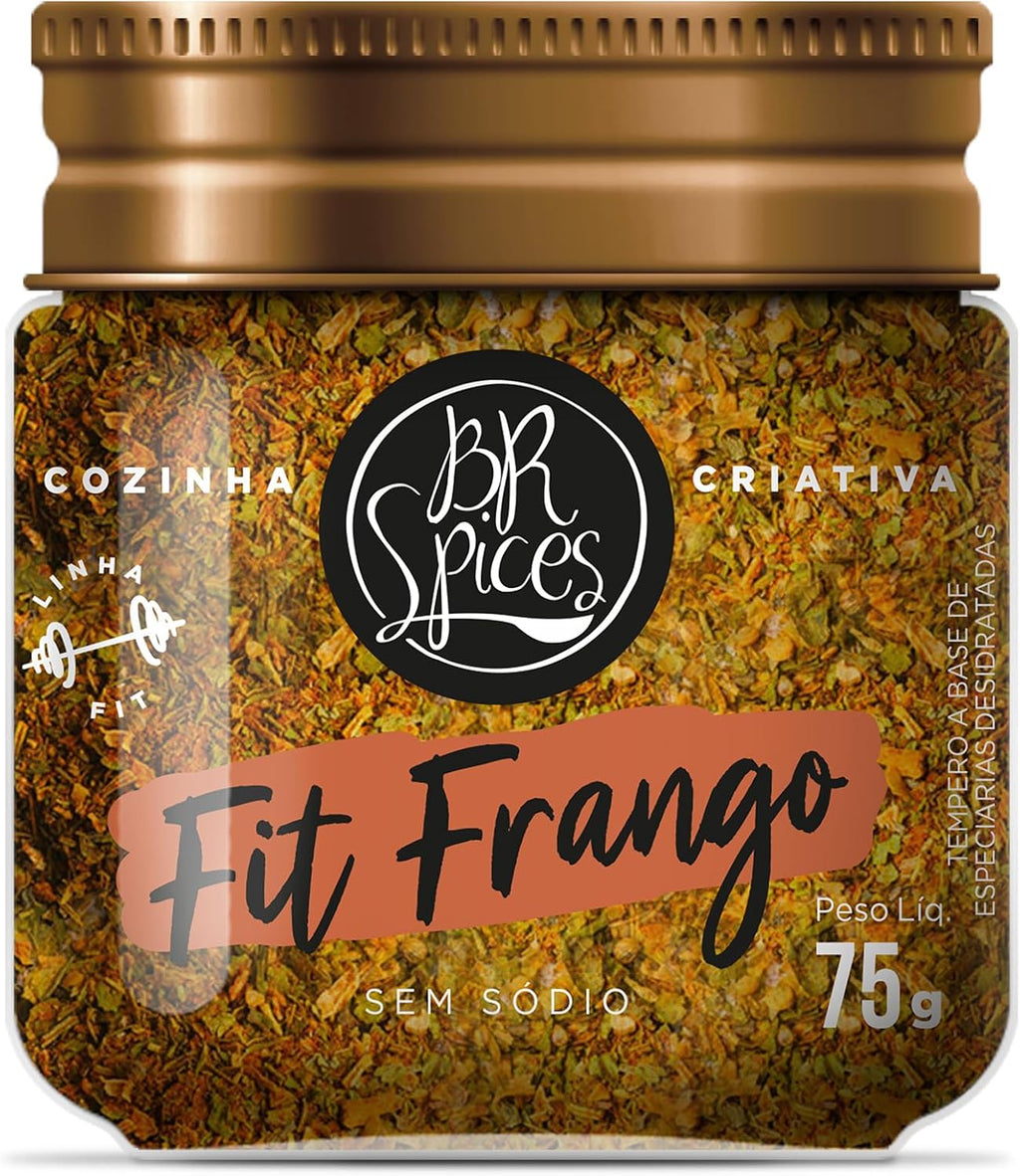 Tempero para Frango Zero Sódio BR Spices Fit Pote 75g
